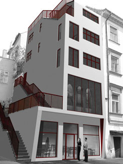 vstup do kavárny