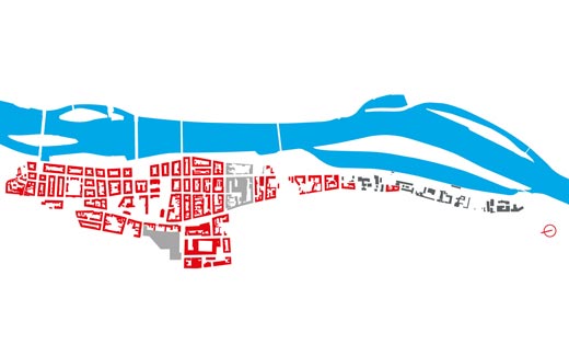 schema typické zástavby